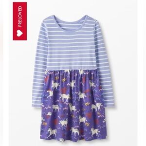 Hanna Andersson Mixie Playdress Purple Unicorn Sz 130 (8)